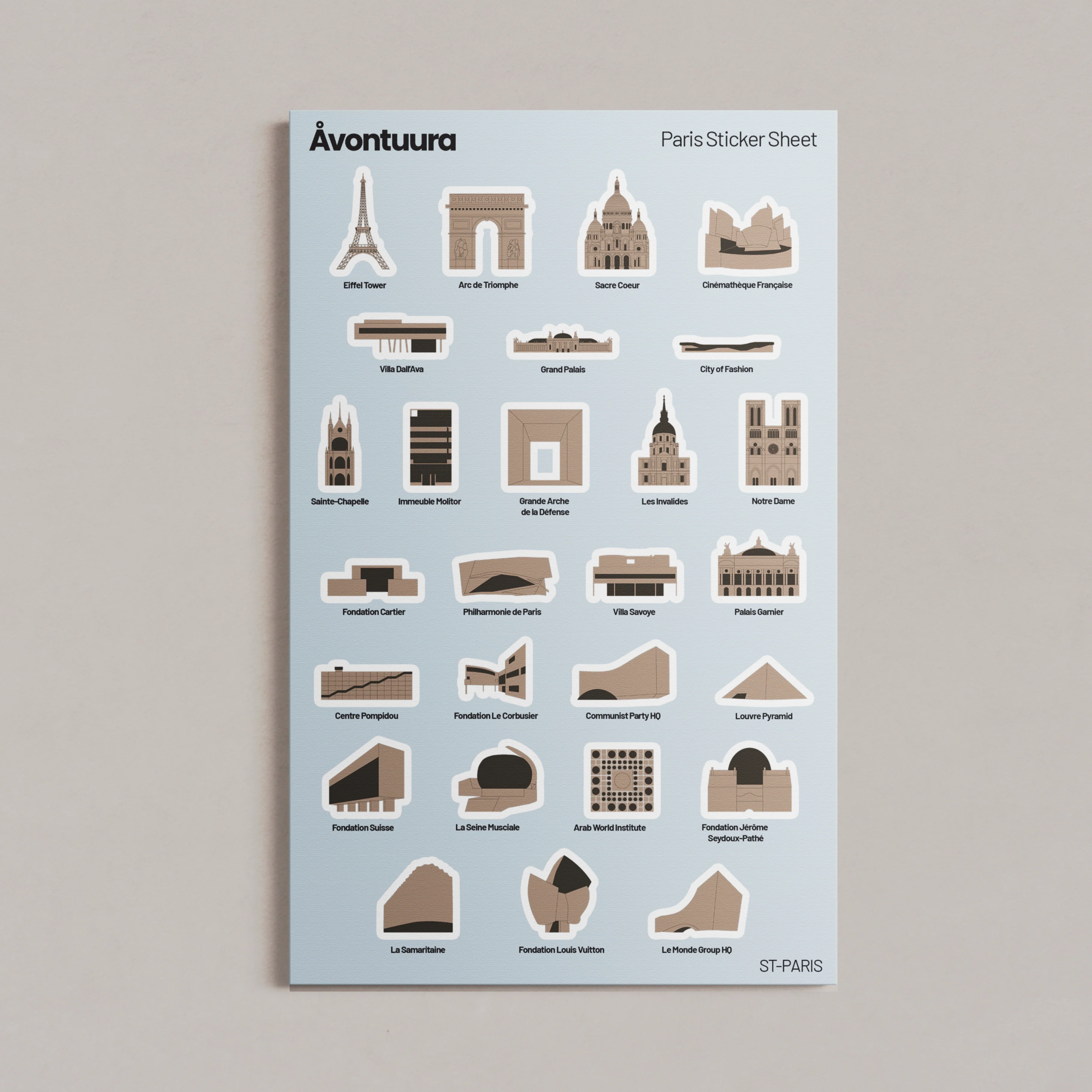 Paris Sticker & Map Set - Image 2